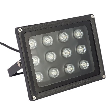 12W15W LED補光燈監(jiān)控安防道路抓拍車牌識別白光燈紅外補光燈廠家
